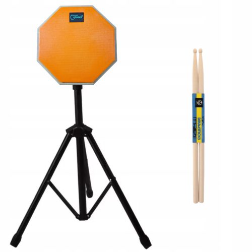 Perkusivni pad s stalkom, narandžasti 20 cm, palice za bubnjeve