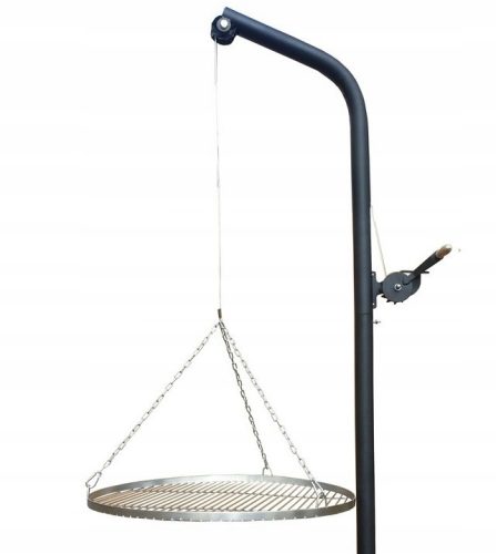  Vrtni roštilj na grani dizalice s inox rešetkom 60 cm