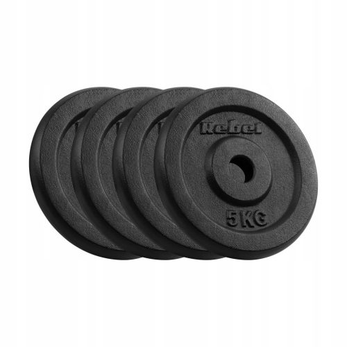 Set tegova od lijevanog željeza 4x5kg 20kg s rupom promjera 31mm ploča klasičnog dizajna REBEL