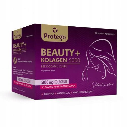 Protego BEAUTY+ Kolagen 5000mg, Malina-Jagoda, 30 Vrećica
