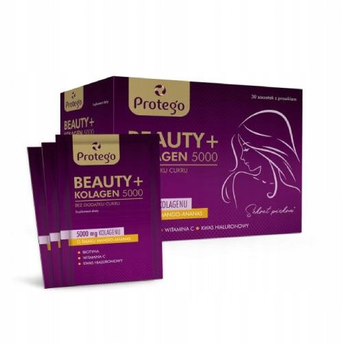 Protego BEAUTY+ KOLAGEN 5000mg s okusom manga-ananasa, 30 vrećica