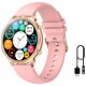 Ružičasti pametni sat Manta Kelly SWU301PK Damski - Najnoviji Smartwatch sa Funkcijom Pogleda na Korake i Pritisak