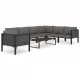 Lukzunarni Rattan Set za Opuštanje Antracit 264x200x64 cm