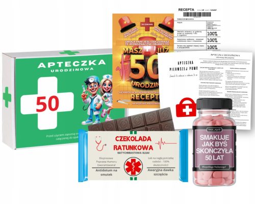  Poklon za 50. rođendan prijateljici, set dražeja na recept