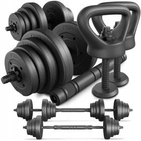    Prilagodljive bučice 40 kg set bučica 2x20 kg bitumenski kettlebell uteg