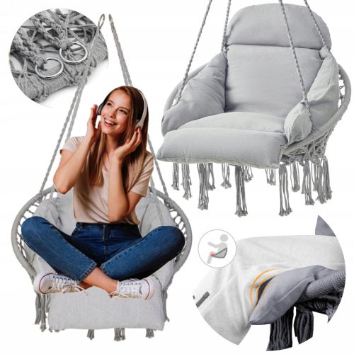 Stolica za ljuljanje Bocijino gnijezdo Chill&Thrill 80 cm 150 kg