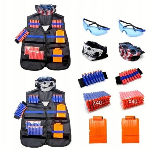  NERF KIT PRSLUK, MASKE, KARTRIDŽE, DUPLI SET