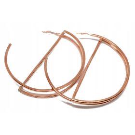   Bakrene naušnice s umjetničkim dizajnom - ručno izrađene s motivom manjih mjeseci