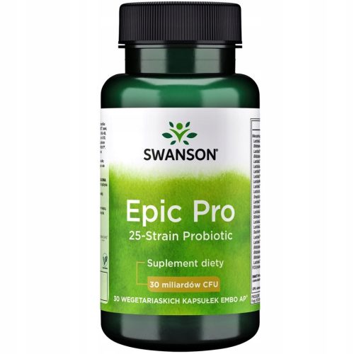 Epic Pro 25-Strain Probiotik s 30 milijardi CFU i prebiotikom FOS - 30 vegetarian capsule