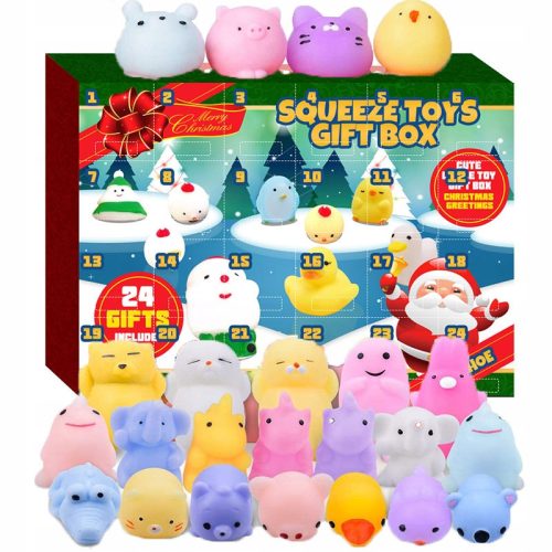 ADVENTSKI KALENDAR ANTISTRES IGRAČKE GNIOTEK SQUISHY FIDGET TOY