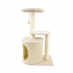   Drapak za mačke LEGENDA, 3 etaže, kućica za igru i grebanje, MARKA LANDGRAF