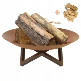  Vrtni kamin Corten Frame 80cm Roštilj Logorska vatra