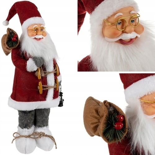  Velika svečana figurica Djeda Božićnjaka od 45 cm, ukrasni ukras XL