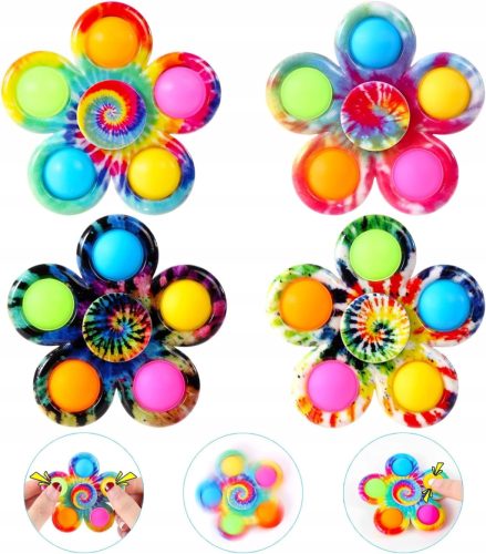 Fidget Spinner Pop Set od 4, Antistresni Set Fidget Pop igrački