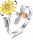 Sunflower Serenity Rotating Ring for Women