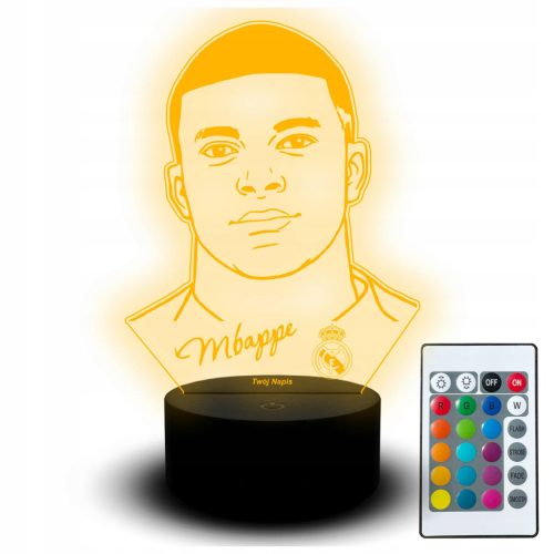  Led noćna lampa na stolu Mbappe Nogometaš Real Madrid France Football