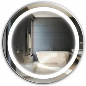    OKRUGLO OGLEDALO Fi 110 cm SVJETLEĆE LED KUPAONSKO LED KRUG