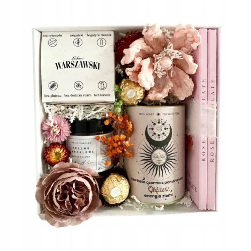 box set, poklon košara za svaku priliku za žene, flowerbox slatkiša
