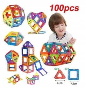 Magnetske kocke za djecu - Set od 100 komada