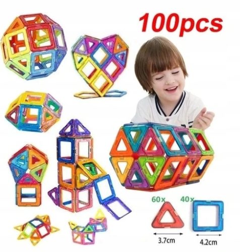 Magnetske kocke za djecu - Set od 100 komada