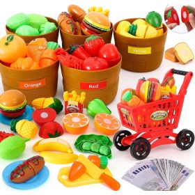 Dječja igračka za rezanje voća i povrće s kolica
