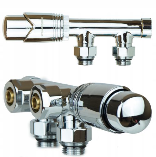 DUOPLEX ZAWOR TERMOSTATSKI SET 50 REVERZIBILNI RADIJATOR SET KROM