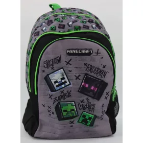   Minecraft Ruksak - Idealno za Povratak u Školu, Crno-Sivi, S Brojnim Džepovima