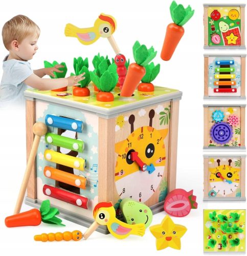 Dječja Montessori drvena igračka 6u1