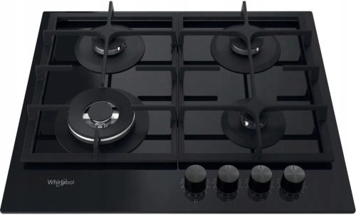  Whirlpool AKTL629NB plinska ploča za kuhanje 60 cm | Staklo | Rešetke od lijevanog željeza