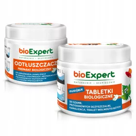   Set za pročišćavanje septičkih jama 12 kom godišnje + Odmašćivač za cijevi 250 g bioExpert
