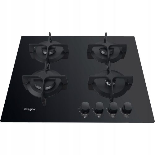  Whirlpool AKT616NB plinska ploča za kuhanje, 4 plamenika, crna