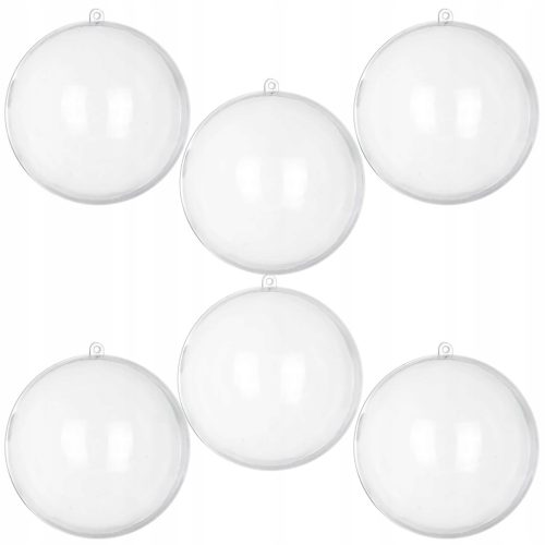 Akrilne kuglice, prozirne, plastične, 14 cm, 6 kom