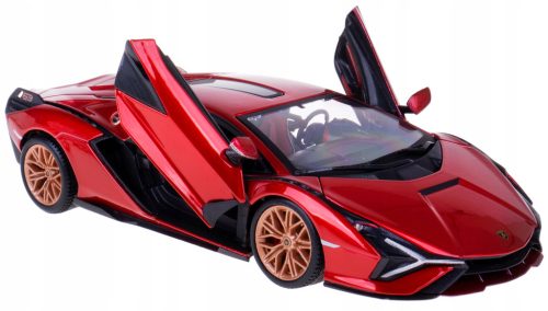 LUKSUZNI MODEL LAMBORGHINI SIAN FKP37 METAL BBURAGO 1:24 CRVENA