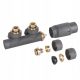 Invena Pro CZ-90-015 kutni termostatski set, sivi