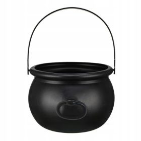    Vještičji kotao za Noć vještica, veliki crni plastični vještičji kotao