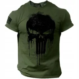    GYM WEAR PRO PREMIUM T-shirt Training Gym BREATHABLE GR.SKULL veličina M