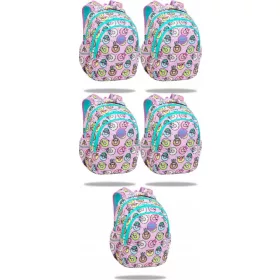   Školski ruksak za djevojčice CoolPack Joy - veseli dizajn s krofnama