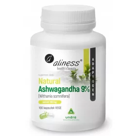   Ashwagandha Naturalna 560 mg - 100 Vege Kapsula za Stres i Vitalnost