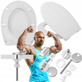  WC daska Hamberger KOŁO REKORD, bijeli polipropilen