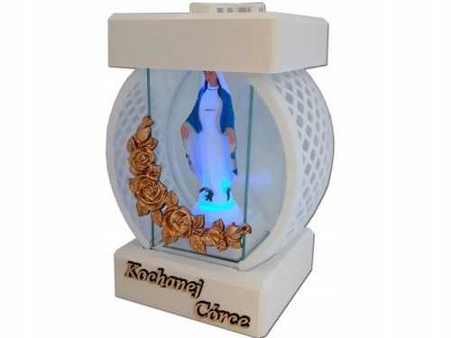 BAKA BAKA GROBNA LAMPA KRUG RTN CRNA + LED FIGURICA