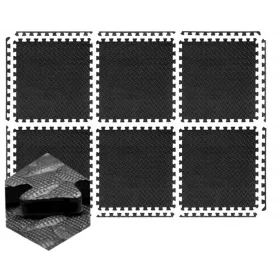    PUZZLE PODNICA ZA OPREMU ZA VJEŽBANJE U TERETANI, GUMENA DEBLJA, 6 KOM.