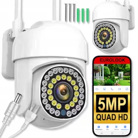    5MPX QUADHQ BEŽIČNA PTOTING WIFI KAMERA ZA VANJSKI SD NADZOR