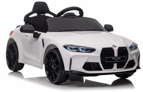  Auto na baterije BMW M4 2X45 WATT baterija 12V 14Ah kožni daljinski upravljač bijeli