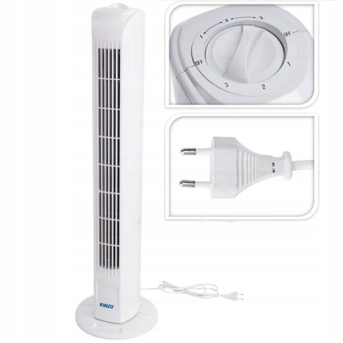  Kinzo Tower Fan bijeli stupni ventilator