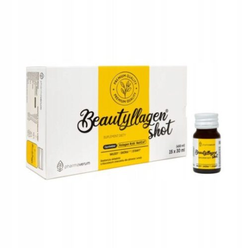Beautyllagen Shot - Kolagen u Tečnoj Formi za Zdravlje Kože, Kose i Zglobova, 15x30ml