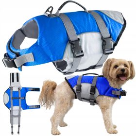    PRSLUK ZA SPAŠAVANJE PSA za VODENI KAPOK za PLIVANJE, reflektirajući, veličina M