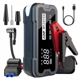   Jump Starter Booster 150W Powerbank Pumpe 24000mAh + STEZALJKE