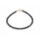  Narukvica sa prirodnim crnim SPINEL kuglicama, 3mm