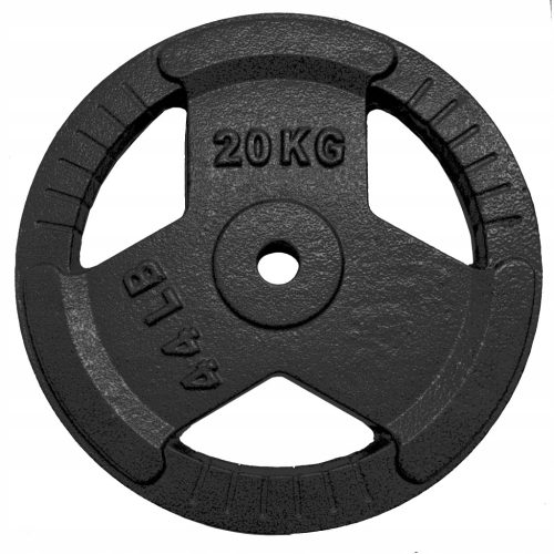 Opterećenje od lijevanog željeza 20 kg Kierownica Triple Grip