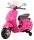 Vespa skuter za vožnju s MP3 baterijom, roza, 3 godine